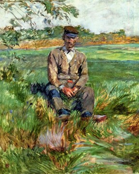  Toulouse Tableaux - Un ouvrier chez Celeyran post Impressionniste Henri de Toulouse Lautrec